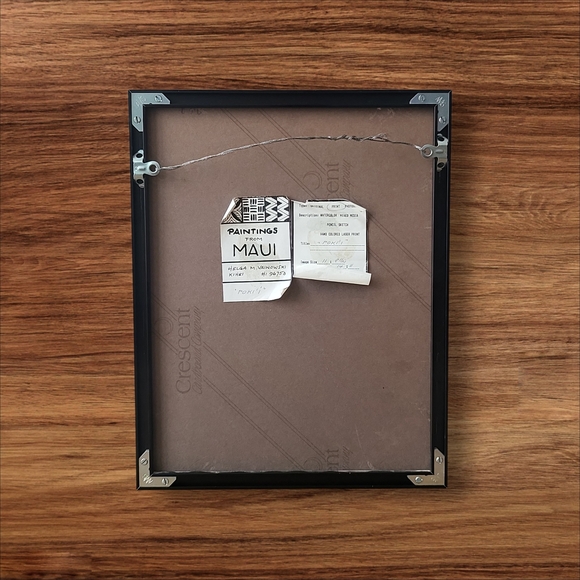 Helga M Vainowski Framed Print. POKI I. Paintung From MAUUI collection. 17 X 14" - Picture 3 of 14